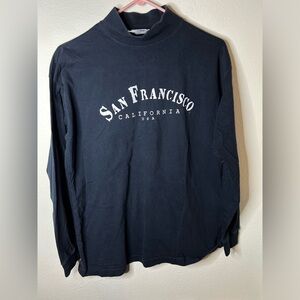 San Francisco California Turtle Neck Long Sleeve Toomby  sweat shirt Size Small